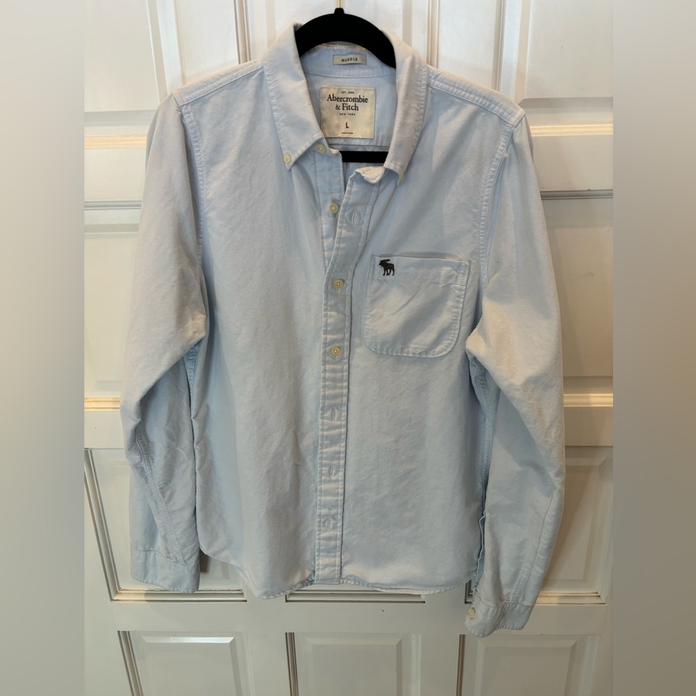 Abercrombie men’s button down collared shirt